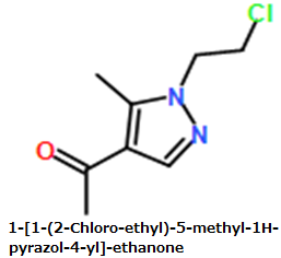 CAS#1-[1-(2-Chloro-ethyl)-5-methyl-1H-pyrazol-4-yl]-ethanone